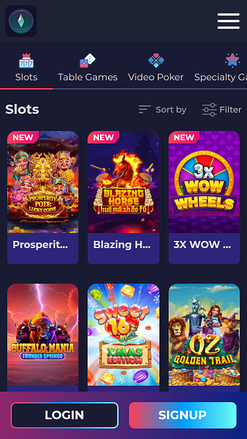 Prism Casino Mobile Games