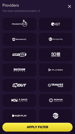 Développeurs de jeux mobiles Prive Casino