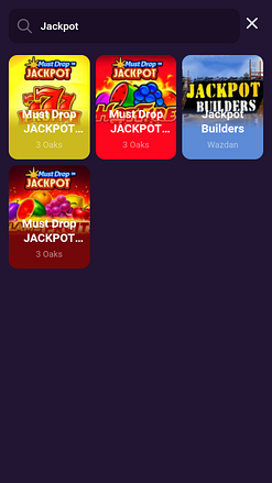 Jackpot mobile du casino Privé