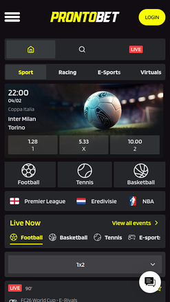 Prontobet Casino Sports Mobiles