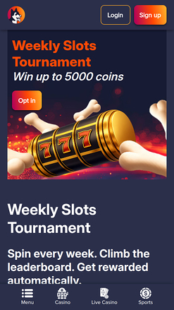 Tournois mobiles du casino PuppyBet