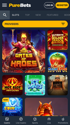 PureBets Casino Mobile Games