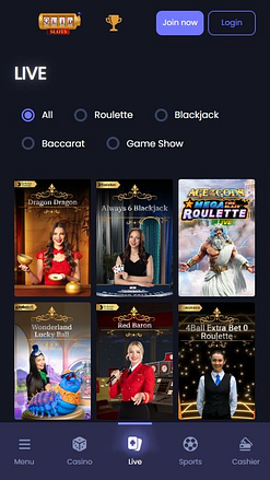 Quid Slots Casino Mobile Live Dealer