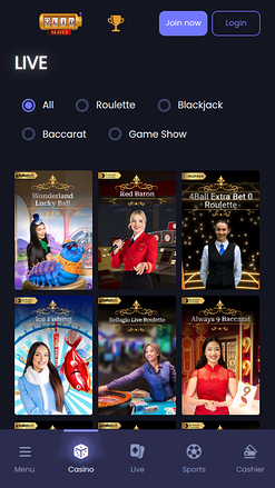 Quid Slots Casino Mobile Live Dealer