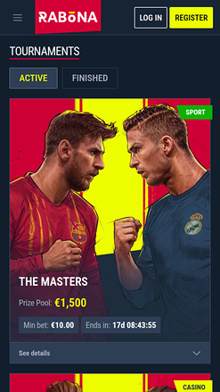 Tournois mobiles du casino Rabona