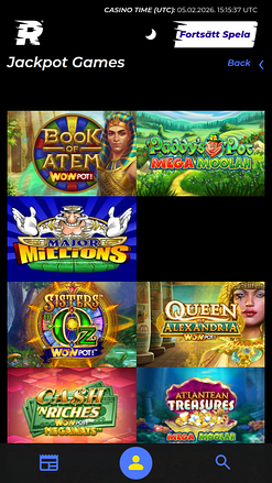 Jackpot mobile de Race Casino