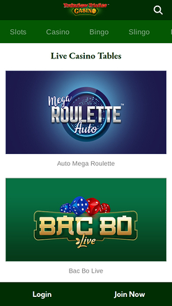 Rainbow Riches Casino Mobile Live Dealer