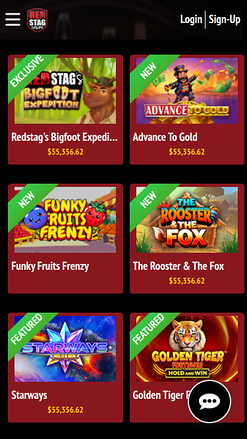 Red Stag Casino Mobile Games