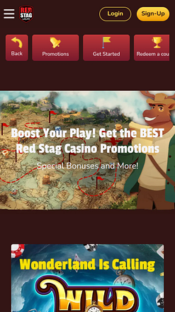 Promociones móviles del Casino Red Stag