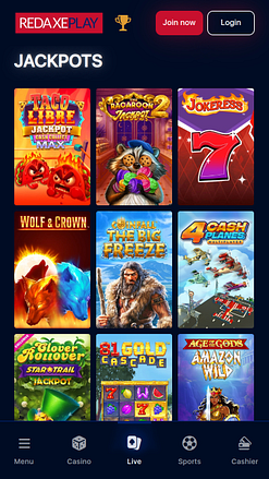 RedAxePlay Casino Mobile Jackpot