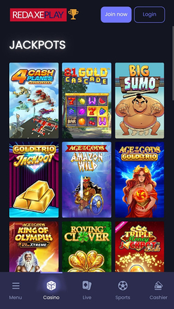 RedAxePlay Casino Mobile Jackpot