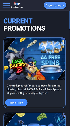 Reels of Joy.io Casino Mobile Promotions