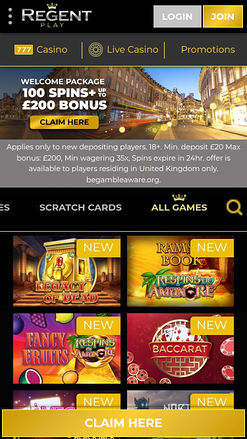 Regent Play Giochi per dispositivi mobili