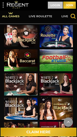 Regent Play Mobile Dealer Live