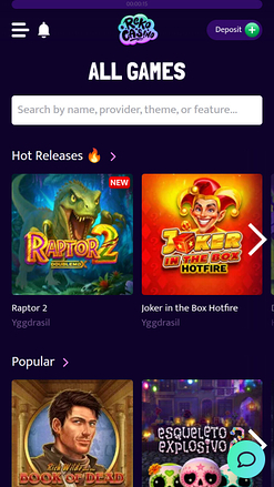 Jeux mobiles de Reko Casino