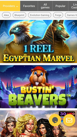 Desarrolladores de juegos móviles de ReloadBet Casino