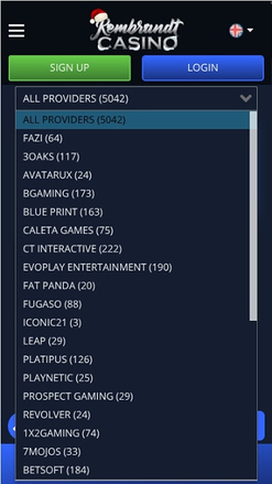 Rembrandt Casino Mobile Game Developers