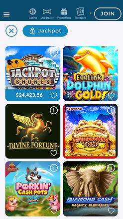 Jackpot mobile des casinos Resorts