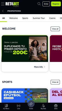 RetaBet Mobile Promotions