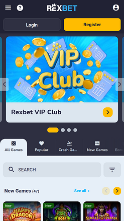 Мобильные игры казино Rexbet