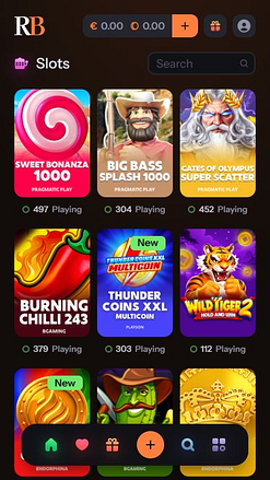 Jeux mobiles de casino RichBet