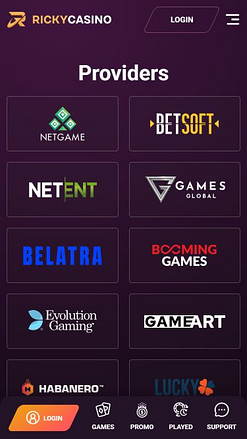 Ricky Casino Mobile Game Developers