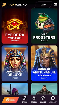 Ricky Casino Mobile Games