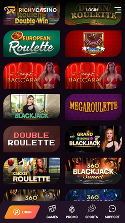 Ricky Casino Mobile Croupier en direct