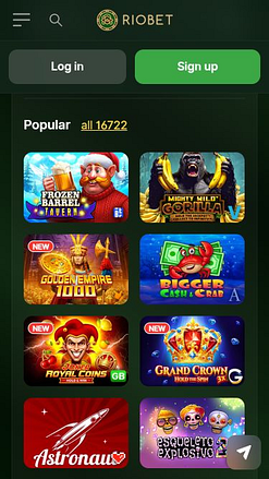 Мобильные игры казино RioBet
