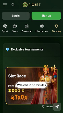 Мобильные турниры казино RioBet
