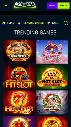Rise of Bets Casino Mobile Games