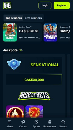 Rise of Bets Casino Mobile Jackpot