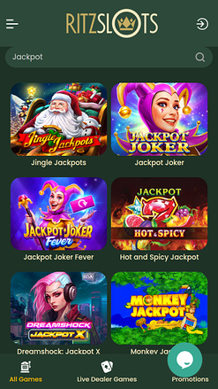 Ritz Slots Casino Mobile Jackpot