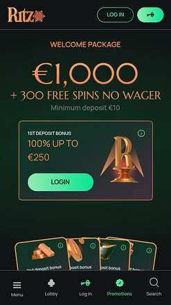 Promotions mobiles du casino Ritzo