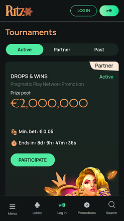 Tournois mobiles du casino Ritzo