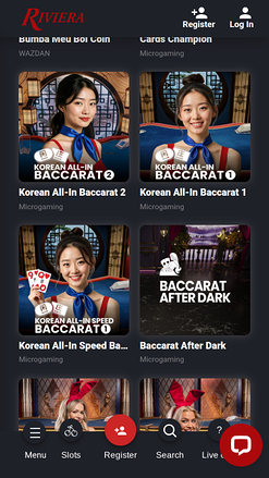 Riviera Casino Mobile Live Dealer