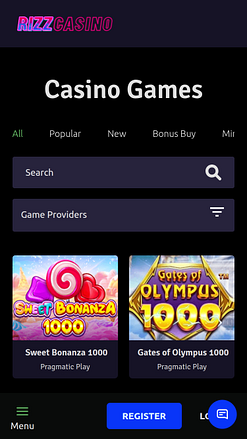 Rizz Casino Mobile Games