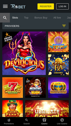 Jeux mobiles de casino Robet247