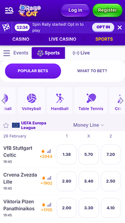 Robocat Casino Paris sportifs mobiles