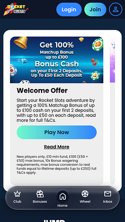 Акции мобильного казино Rocket Slots