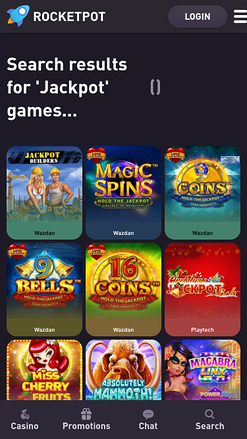 Rocketpot Casino Mobile Jackpot
