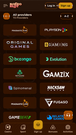 Développeurs de jeux de casino RodeoSlot