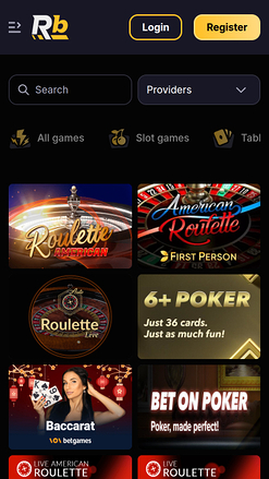 Roibets Casino Mobile Live Dealer