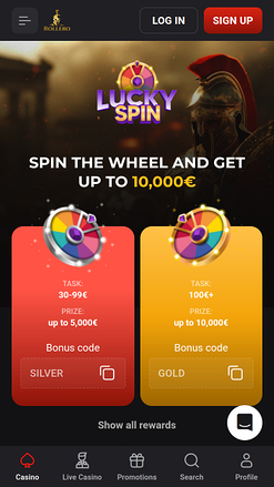 Rollero Casino Mobile Lucky Spin
