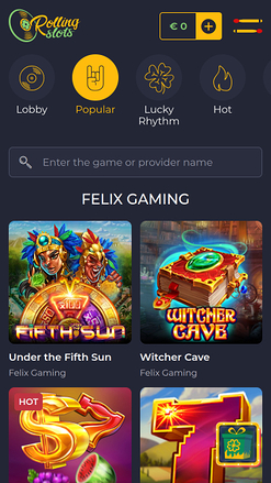 Мобильные игры казино RollingSlots