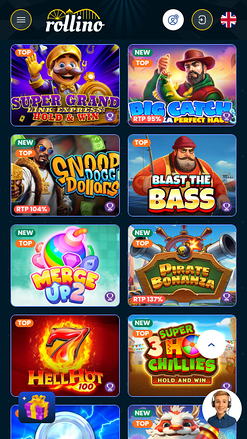 Rollino Casino Mobile Games