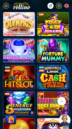 Rollino Casino Mobile Jackpot