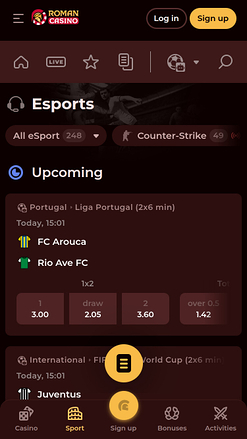 Casino mobile romain Esports