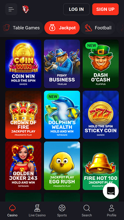 Jackpot mobile Rooster Bet