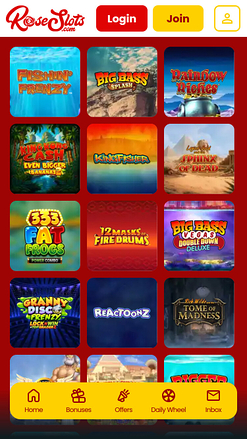 Jeux mobiles de casino Rose Slots